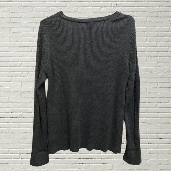 JESSICA Dark Grey 100% Cotton Sweater - Picture 2 of 4